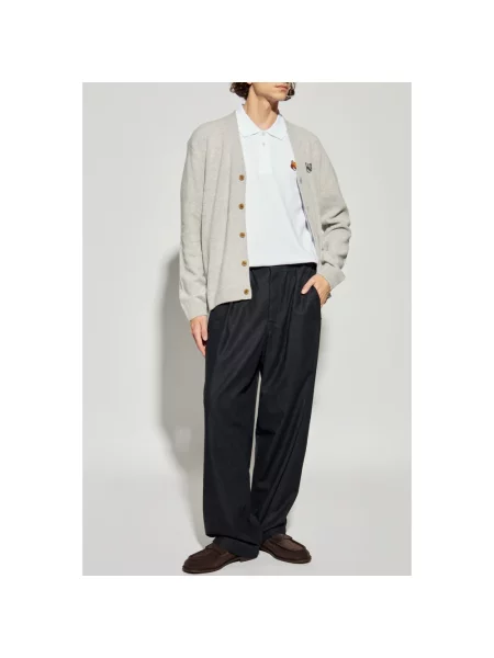 Koszulka polo Maison Kitsune biała