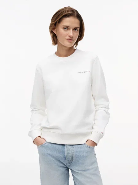 Palton Tommy Jeans alb