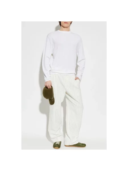 Sweter Jacquemus wełniany z logo beżowy