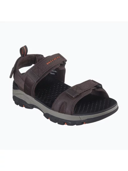 Sandały SKECHERS Tresmen Ryer chocolate brązowe
