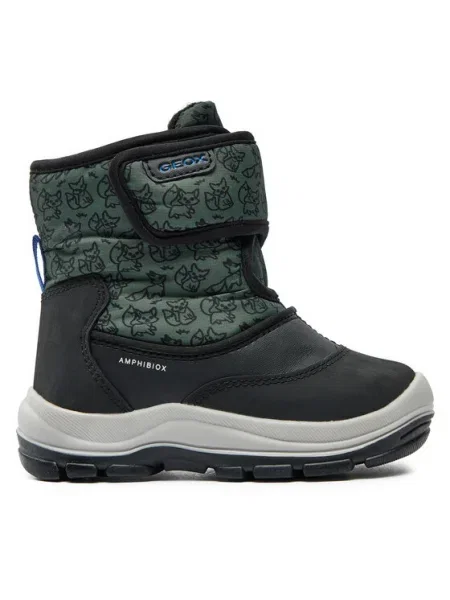 Geox Cizme de zăpadă B Flanfil Boy B Abx M negru