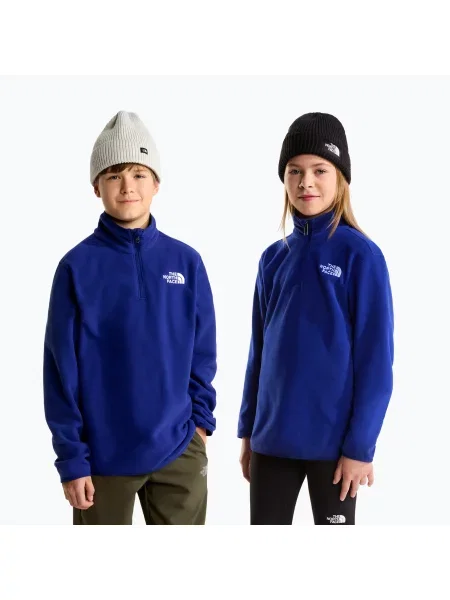 Gyerek polár pulóver The North Face Teen Glacier Zip bold blue. Méret: kék