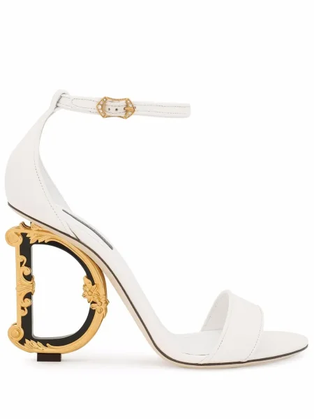Sandale Dolce & Gabbana din piele alb