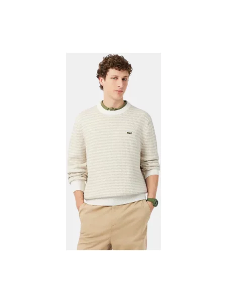 Sweter Lacoste beżowy