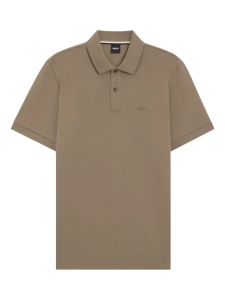 Polo majica Boss s vezom smeđa