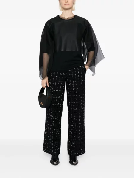 Pantaloni Karl Lagerfeld cu imagine negru