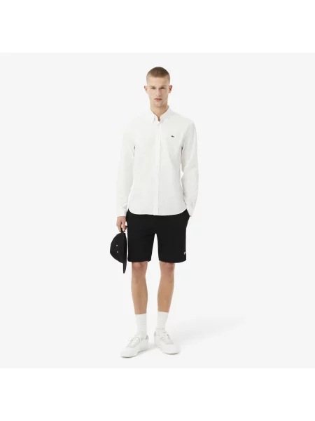 Lacoste Szorty Regular Fit Ciemnoczarne czarny