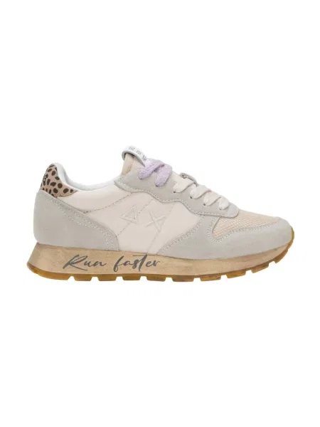 Sneakersy Sun68 skórzane retro beżowe