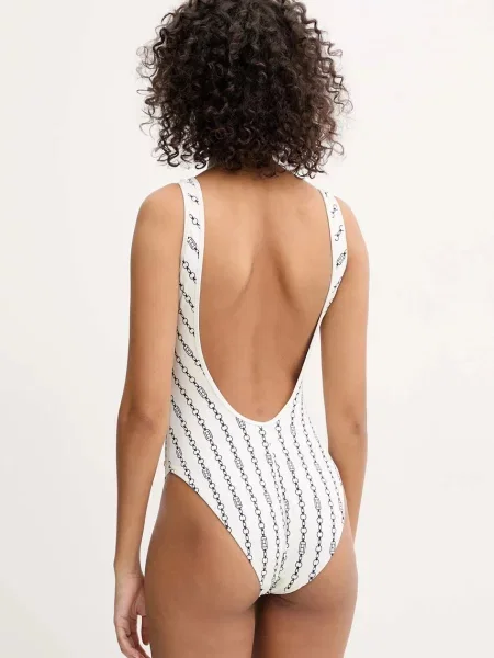 Tommy Hilfiger jednoczęściowy strój kąpielowy miękka miseczka beżowy