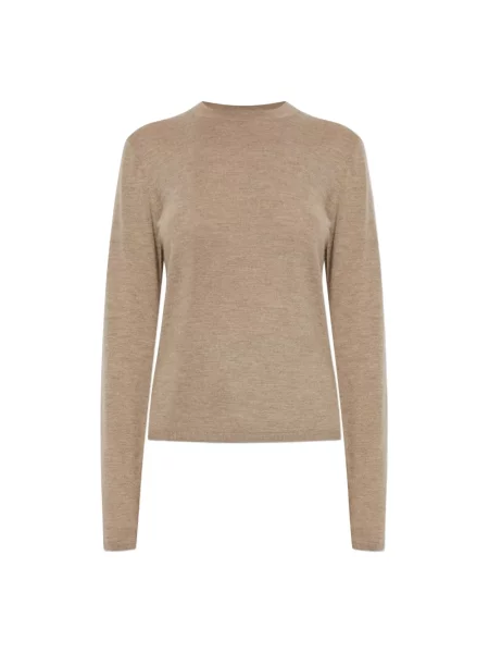 Dzianinowy sweter Max Mara beżowy