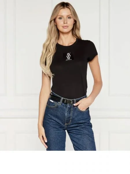 Armani Exchange Tricou negru