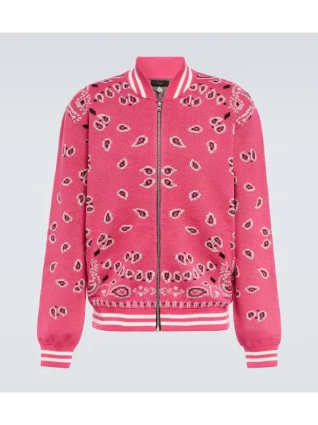 Bomber jakna Alanui iz žakarda roza