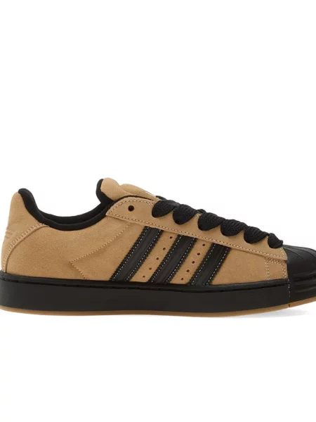 Krótka graficzny koszulka Adidas Campus z perforacją szara