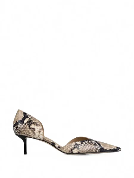 Pantofi cu toc Victoria Beckham cu imagine cu model piele de șarpe