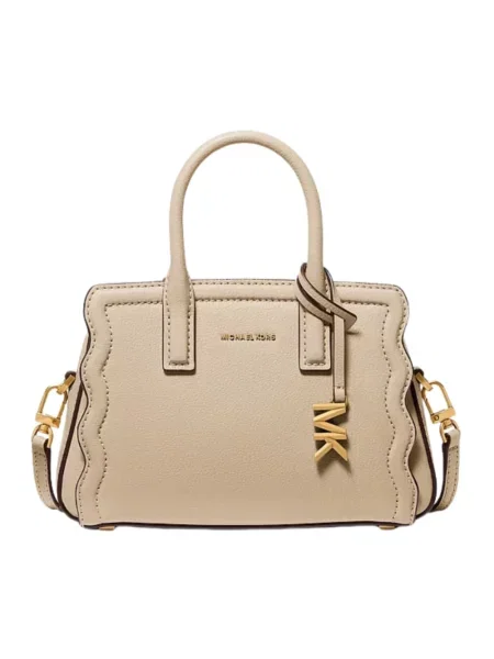 Torebka crossbody Michael Kors skórzana beżowa
