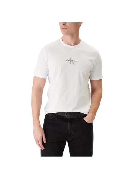 Calvin Klein Jeans Tričko šedá / černá bílá