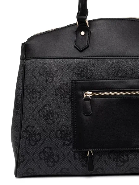 Шопинг чанта Guess с принт черно