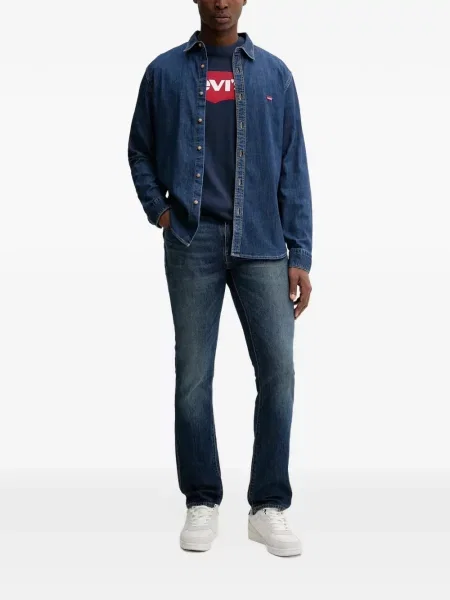 Scurt reversibil tricou Levi's® cu imagine negru