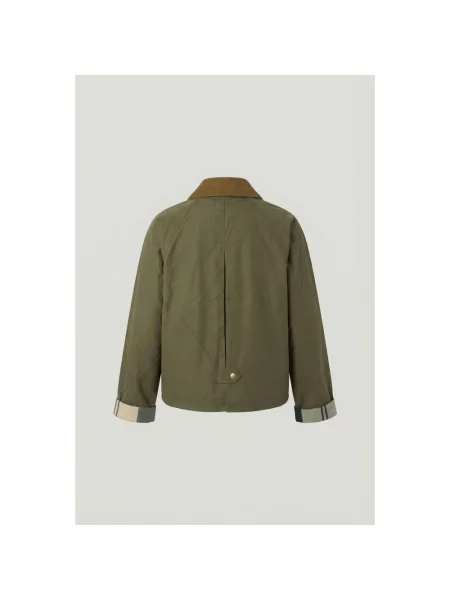 Woskowany kurtka Barbour casual zielona