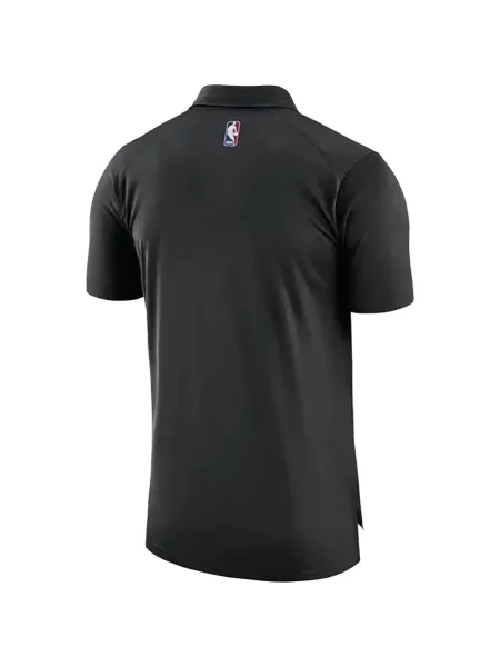Tricou polo Nike în carouri cu decolteu rotund negru