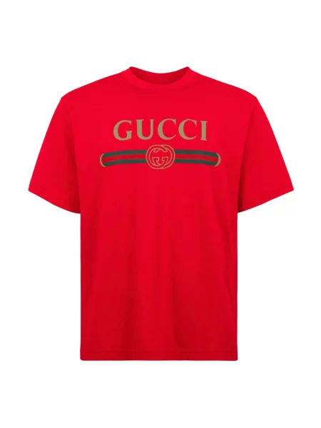 Koszulka Gucci z dżerseju czerwona
