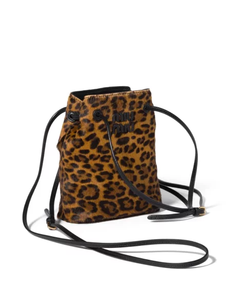 Body Miu Miu cu imagine cu model leopard maro