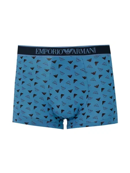 Majtki Emporio Armani Underwear ze stretchu niebieskie