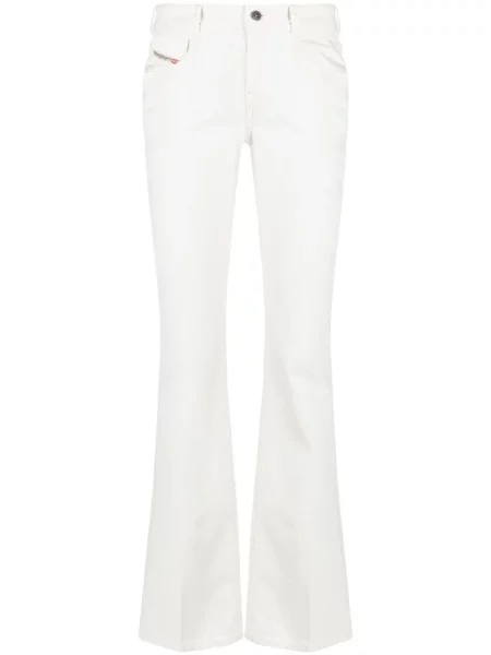 Blugi evazați Diesel 1969 D-EBBEY cu talie joasă alb