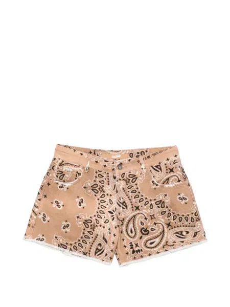 Szorty Don't @ Me z wzorem paisley