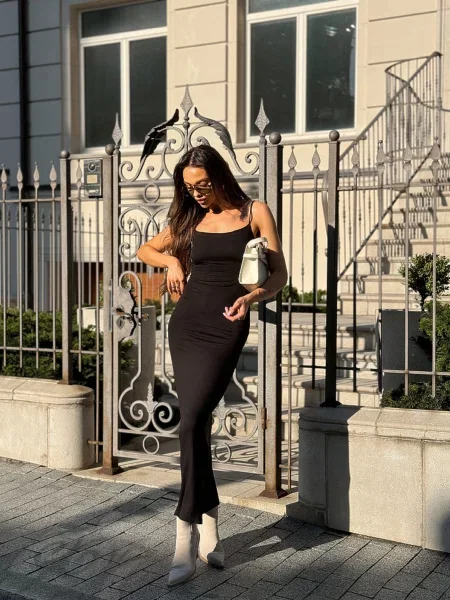 Макси платье Milirud черное