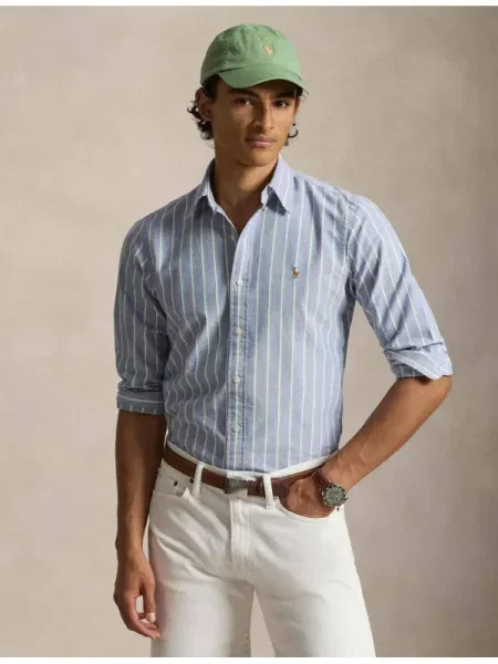 POLO RALPH LAUREN Cămașă | Custom fit albastru