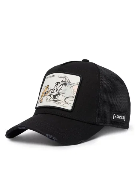 Capslab baseball sapka x Tom & Jerry nyomott mintás fekete