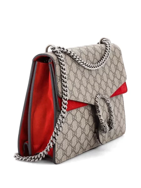 Plátěná kabelka Gucci Pre-owned hnědá