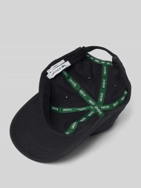 Lacoste czapka z daszkiem z aplikacją czarny