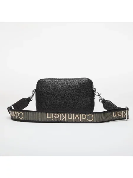 Kabelka Calvin Klein Webbing 2X Strap Camera Bag čierna