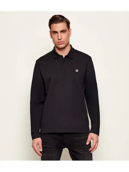 HUGO Polo Dinote | Relaxed fit negru