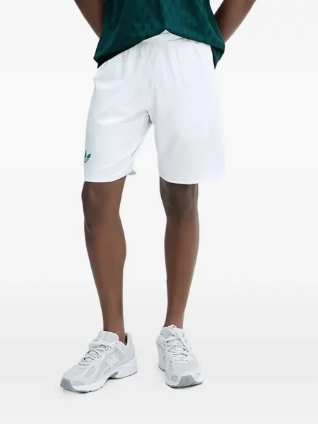 Ριγέ γυμναστήριο σορτς Adidas με σχέδιο μπλε