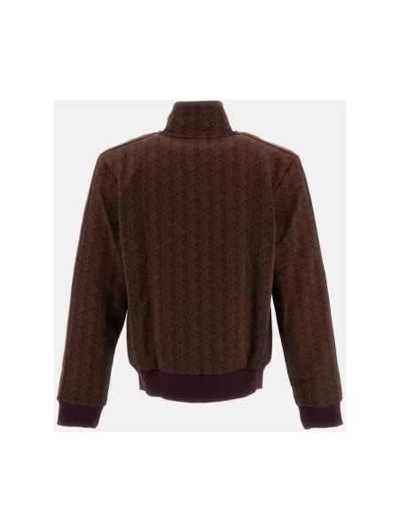 Bluza rozpinana o kroju regular fit z nadrukiem z monogramem Lacoste czerwona