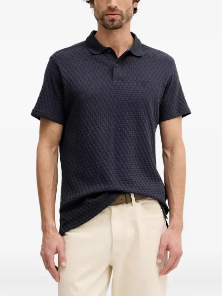 Tricou polo Barbour albastru