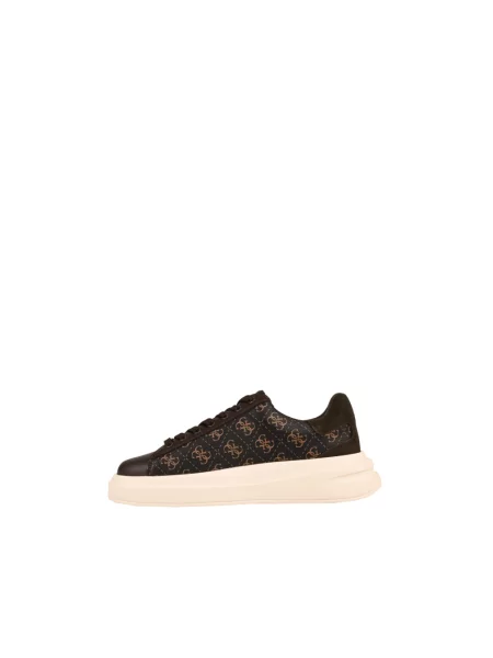 Sneakersy Guess skórzane brązowe