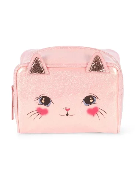 Konges Sløjd козметична чанта за деца CAT POUCH розово