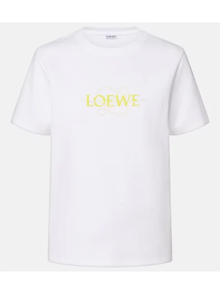 Tricou Loewe din jerseu cu autograf alb