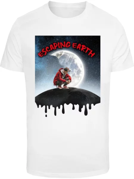Mister Tee Póló Escaping Earth kék / piros / fekete fehér