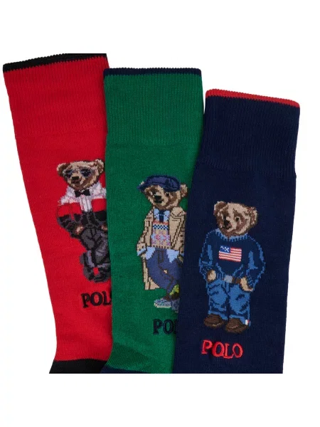 Dlhé ponožky Polo Ralph Lauren Farebná červená