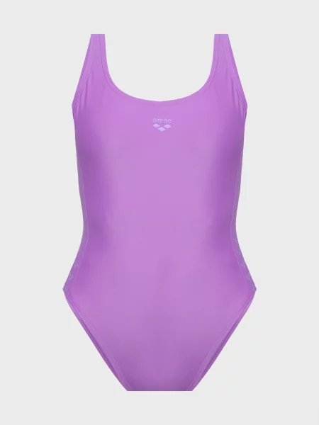 Смугастий купальник Arena фіолетовий
