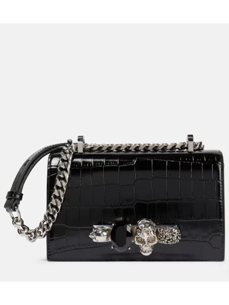 Geantă messenger Mcqueen din piele negru