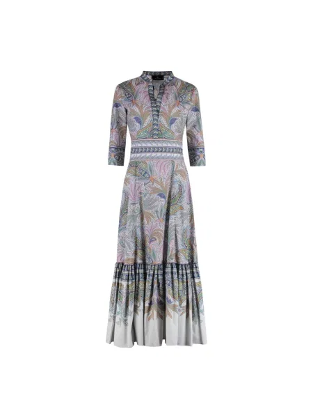 Sukienka maxi Etro z nadrukiem z wzorem paisley