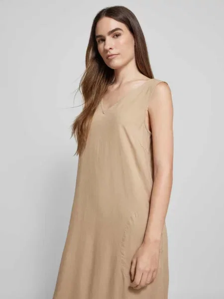 Sukienka mini z mieszanki i lnu model ‘milia’ Kaffe