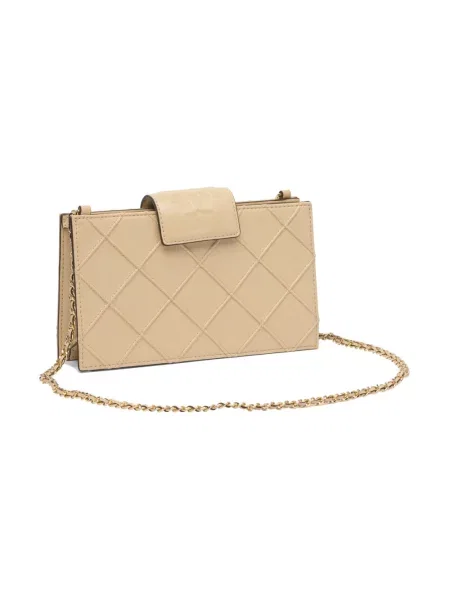 Portfel Tory Burch skórzany beżowy