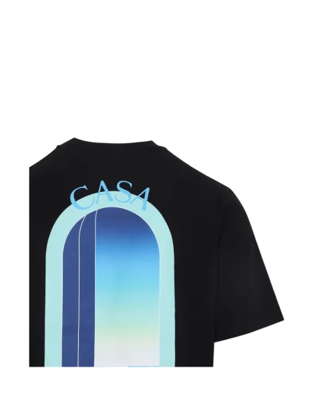 Tricou Casablanca cu imagine cu gradient negru